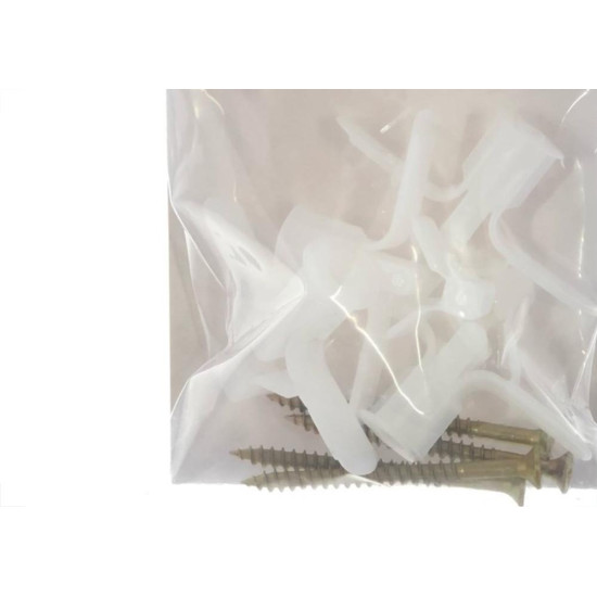 Cartela Bucha Fixacao Preguim Gesso Drywall 3'' 15 A 23 + Parafuso Com 04 Pecas Fly 6663 Cartela Bucha Fixacao Preguim Gesso Drywall 3'' 15 A 23 + Parafuso Com 04 Pecas Fly 6663