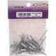 Cartela Rebite Preguim Aluminio Repuxo 412 Com 25 Pecas 2092