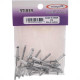 Cartela Rebite Preguim Aluminio Repuxo 512 Com 15 Pecas 2153 Cartela Rebite Preguim Aluminio Repuxo 512 Com 15 Pecas 2153