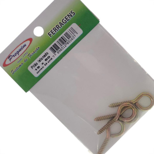 Cartela Pitao Bicromatizado Preguim 19X50 Com 04 Pecas 1637 Cartela Pitao Bicromatizado Preguim 19X50 Com 04 Pecas 1637