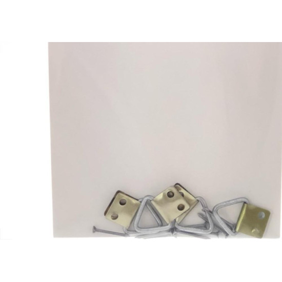 Cartela Suporte Quadro/Espelho Triangular 01 Preguim Com 04 Pecas 2221 Cartela Suporte Quadro/Espelho Triangular 01 Preguim Com 04 Pecas 2221