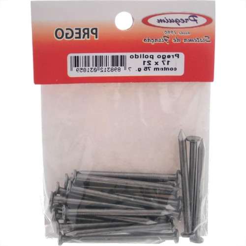 Cartela Prego Preguim Com Cabeca 17X21 (3,00X48mm) (3,00X48mm) Com 75 Gramas 1859