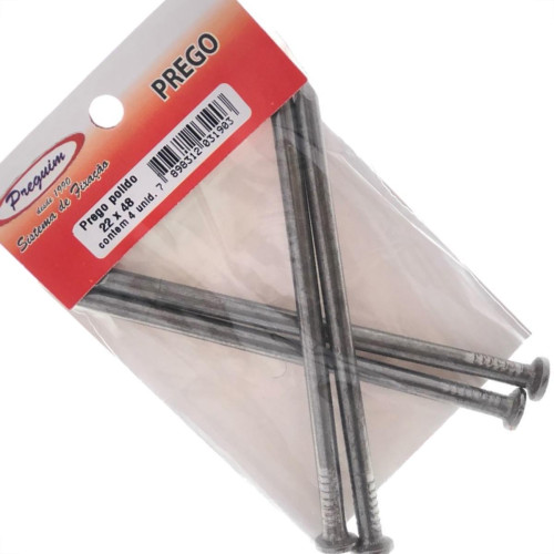 Cartela Prego Preguim Com Cabeca 22X48 (5,40X110mm) (5,40X110mm) Com 75 Gramas 1903