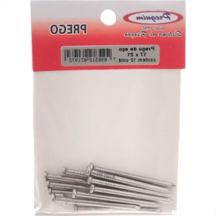 Cartela Prego Aco Preguim Com Cabeca 17X21 (3,00X48mm) (3,00X48mm) Com 12 Pecas 1972