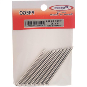 Cartela Prego Aco Preguim Com Cabeca 18X27 (3,40X62mm) (3,40X62mm) Com 08 Pecas 1996