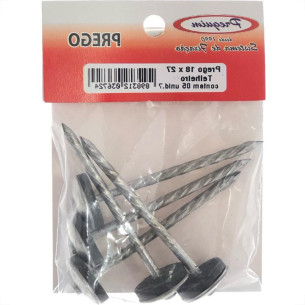 Cartela Prego Telheiro Preguim Galvanizado 18X27 (3,40X62mm) (3,40X62mm) Com 05 Pecas 6724