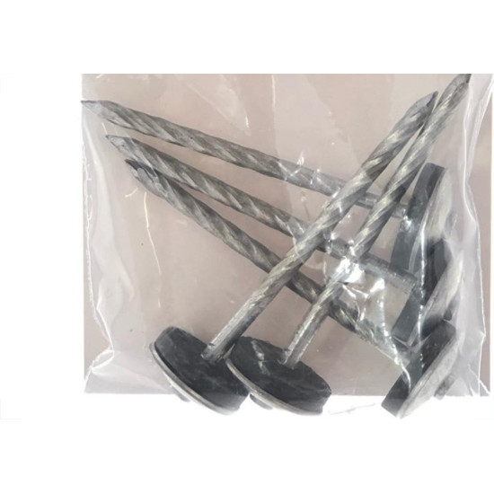 Cartela Prego Telheiro Preguim Galvanizado 18X27 (3,40X62mm) (3,40X62mm) Com 05 Pecas 6724