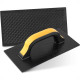 Kit C/2 - Desempenadeira Pvc Roma 14X27 Corrugada Preta 5... Kit C/2 - Desempenadeira Pvc Roma 14X27 Corrugada Preta 5...