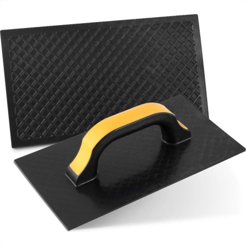 Kit C/2 - Desempenadeira Pvc Roma 17X30 Corrugada Preta 5... Kit C/2 - Desempenadeira Pvc Roma 17X30 Corrugada Preta 5...