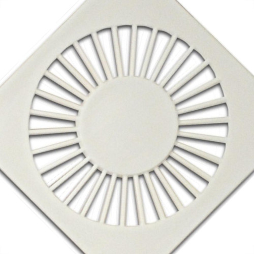 Grelha Plastica Grap Quadrada Branca 10X10 4502 - Kit C/6 Grelha Plastica Grap Quadrada Branca 10X10 4502 - Kit C/6