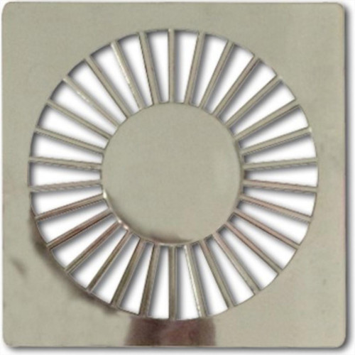 Grelha Plastica Grap Quadrada Cromada 10X10 4503-Cr - Kit C/6 Grelha Plastica Grap Quadrada Cromada 10X10 4503-Cr - Kit C/6