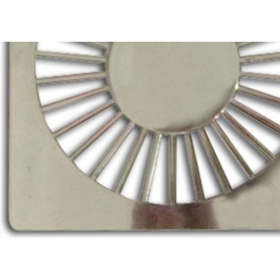 Grelha Plastica Grap Quadrada Cromada 10X10 4503-Cr - Kit C/6 Grelha Plastica Grap Quadrada Cromada 10X10 4503-Cr - Kit C/6