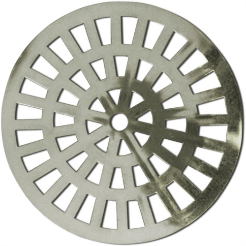 Grelha Plastica Grap Redonda Cromada 15X15 5501-Cr - Kit C/6 Grelha Plastica Grap Redonda Cromada 15X15 5501-Cr - Kit C/6