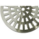 Grelha Plastica Grap Redonda Cromada 15X15 5501-Cr - Kit C/6 Grelha Plastica Grap Redonda Cromada 15X15 5501-Cr - Kit C/6