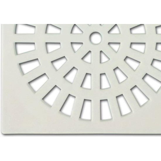 Grelha Plastica Grap Quadrada Branca 15X15 5502 - Kit C/6 Grelha Plastica Grap Quadrada Branca 15X15 5502 - Kit C/6
