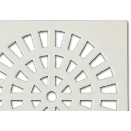 Grelha Plastica Grap Quadrada Branca 15X15 5502 - Kit C/6 Grelha Plastica Grap Quadrada Branca 15X15 5502 - Kit C/6