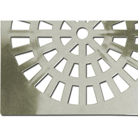 Grelha Plastica Grap Quadrada Cromada 15X15 5503-Cr - Kit C/6 Grelha Plastica Grap Quadrada Cromada 15X15 5503-Cr - Kit C/6