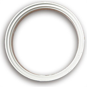 Porta Grelha Redonda Grap Branca 15Cm 3500 - Kit C/6 