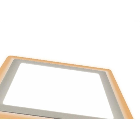 Luminaria Led Plafon Taschibra Dual Color Externo Quadrada 18/6W 24Cm 