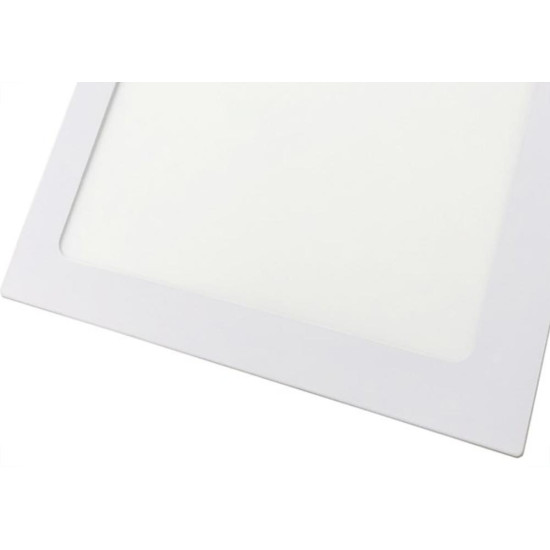 Luminaria Led Plafon Perkon Embutir Quadrado 18W 3000K 22Cm 1217