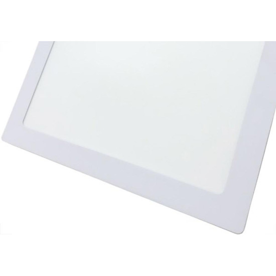 Luminaria Led Plafon Perkon Embutir Quadrado 24W 3000K 30Cm 1219