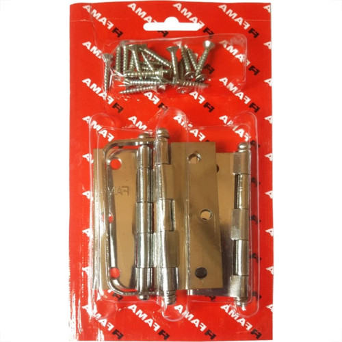 Dobradica Fama 1295 Fox 3.1/2''Porta Camarao Blister 3 Pecas