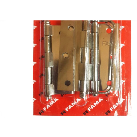 Dobradica Fama 1295 Fox 3.1/2''Porta Camarao Blister 3 Pecas