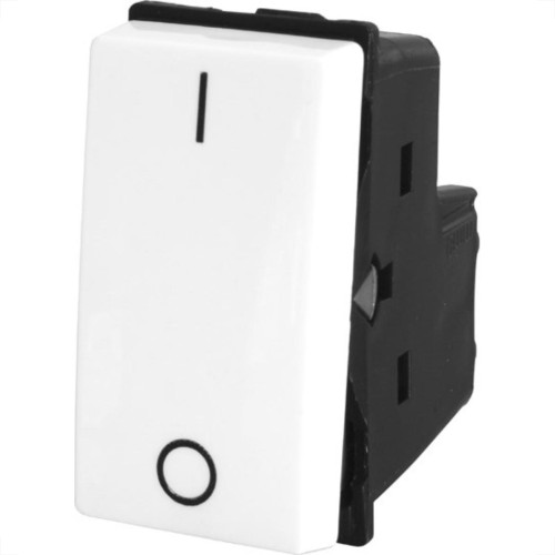 Kit C/4 - Modulo Pial Pop Branco 1 Simples Bipolar 10A Lg...