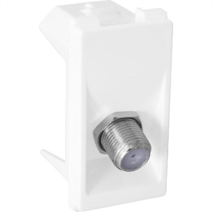 Kit C/3 - Modulo Pial Pop Branco 1 Tomada Tv Tipo F Lg060