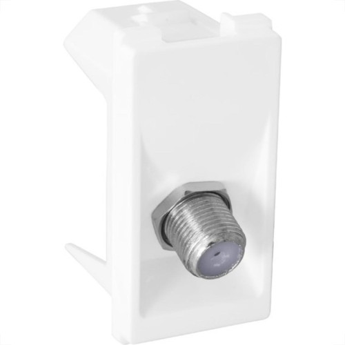 Kit C/3 - Modulo Pial Pop Branco 1 Tomada Tv Tipo F Lg060