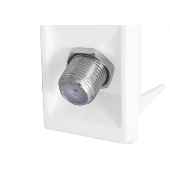 Kit C/3 - Modulo Pial Pop Branco 1 Tomada Tv Tipo F Lg060