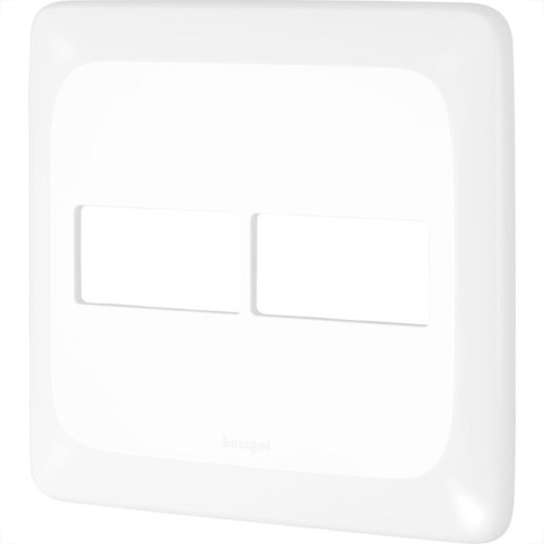 Placa Pial Pop Branca 4X4 (1+1 Horizontal) Lgp42 Placa Pial Pop Branca 4X4 (1+1 Horizontal) Lgp42