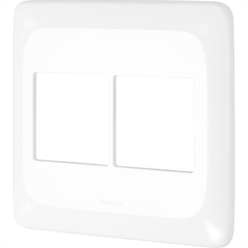 Placa Pial Pop Branca 4X4 (2+2 Horizontal) Lgp44 Placa Pial Pop Branca 4X4 (2+2 Horizontal) Lgp44