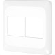 Placa Pial Pop Branca 4X4 (2+2 Horizontal) Lgp44 Placa Pial Pop Branca 4X4 (2+2 Horizontal) Lgp44