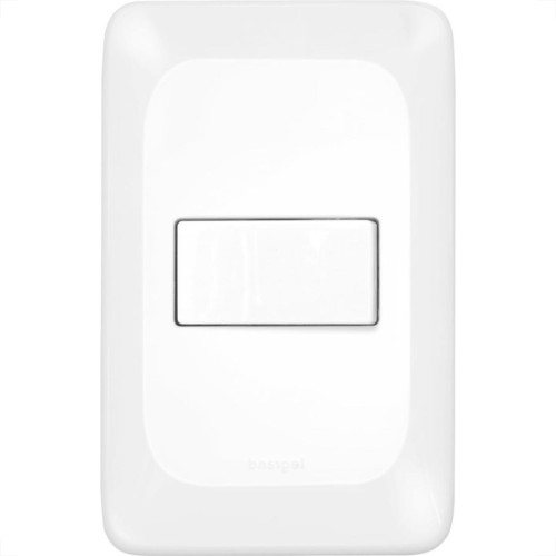 Conjunto Pial Pop 4X2 Branco Com Placa (1Campainha) Lgx040