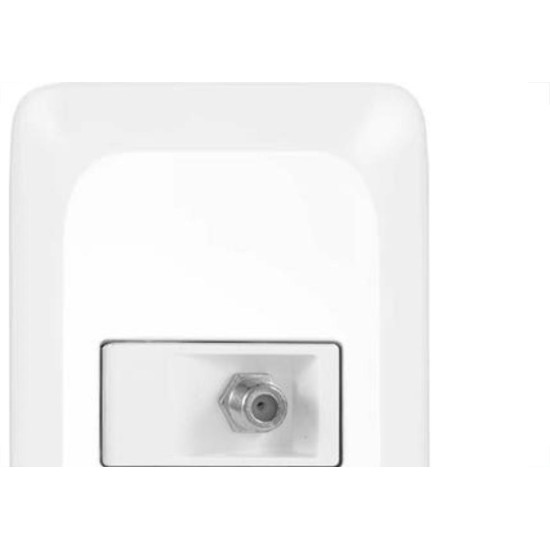 Conjunto Pial Pop 4X2 Branco Com Placa (1Tomada Tv Tipo F) Lgx060