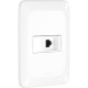 Conjunto Pial Pop 4X2 Branco Com Placa (Tomada Fone Rj11) Lgx090