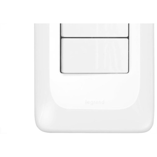 Conjunto Pial Pop 4X2 Branco Com Placa (2Simples) Lgx101