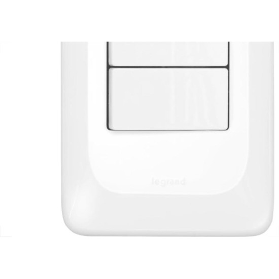 Kit C/5 - Conjunto Pial Pop 4X2 Branco Com Placa (1Simple...