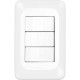 Kit C/5 - Conjunto Pial Pop 4X2 Branco Com Placa (3Parale... Kit C/5 - Conjunto Pial Pop 4X2 Branco Com Placa (3Parale...