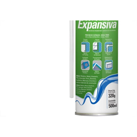 Espuma Poliuretano Tekbond 500Ml 320Gr Espuma Poliuretano Tekbond 500Ml 320Gr