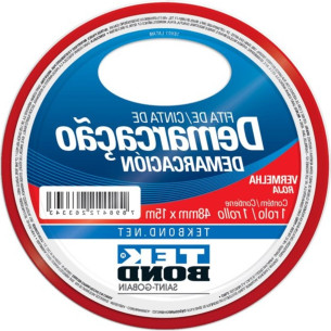 Fita Demarcacao Solo Tekbond 48X15M Vermelha 