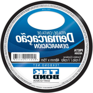 Fita Demarcacao Solo Tekbond 48X15M Preta 
