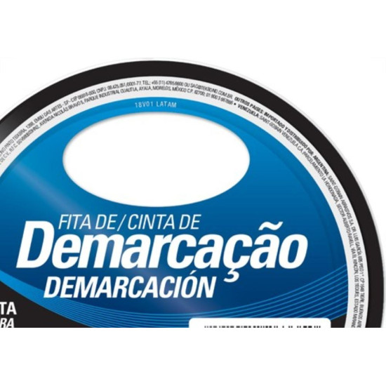 Fita Demarcacao Solo Tekbond 48X15M Preta Fita Demarcacao Solo Tekbond 48X15M Preta