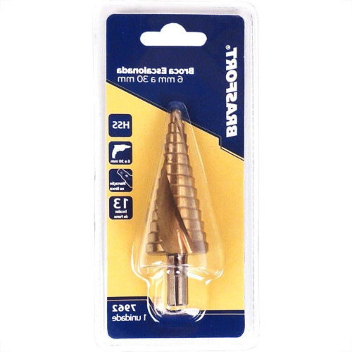 Broca Escalonada Brasfort 6 A 30Mm 7962 Broca Escalonada Brasfort 6 A 30Mm 7962