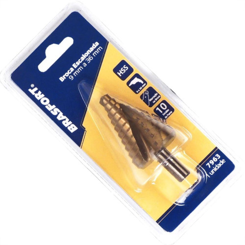 Broca Escalonada Brasfort 9 A 36Mm 7963 Broca Escalonada Brasfort 9 A 36Mm 7963