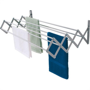 Varal Sanfonado Maxeb Aluminio Parede 0,77M 7205 Varal Sanfonado Maxeb Aluminio Parede 0,77M 7205