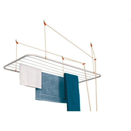 Varal Teto Maxeb Aco Branco 0,90Mx56Cm 7091 Varal Teto Maxeb Aco Branco 0,90Mx56Cm 7091