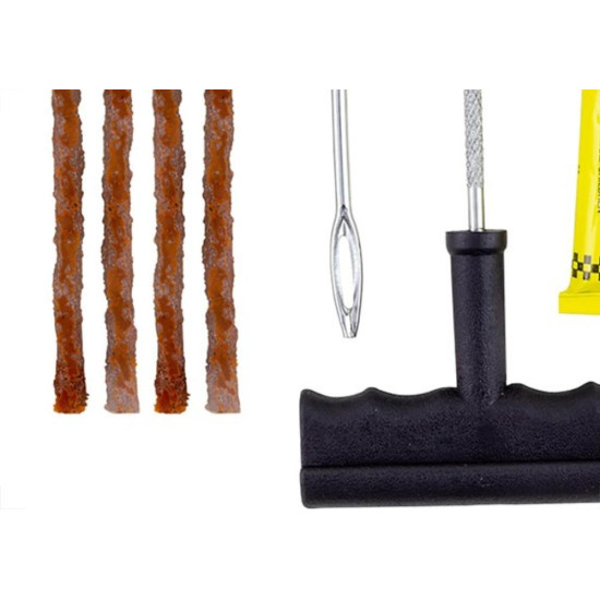 Kit Para Reparo Pneu Western Com 08 Pecas Kr-002 Kit Para Reparo Pneu Western Com 08 Pecas Kr-002