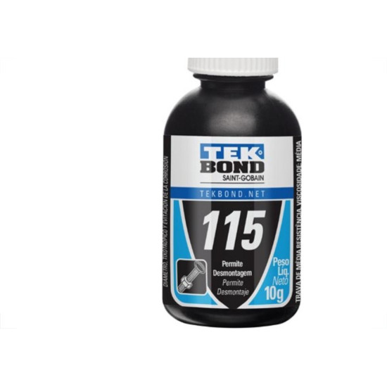 Cola Trava Rosca Tekbond Bmt 115 Azul 10G Blister 